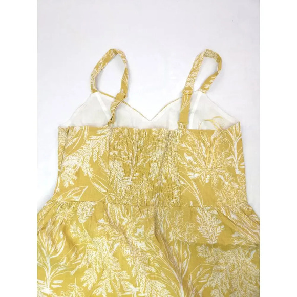 Nwt Tahari Garden Floral Fit Flare Linen Dress sz 12 - Picture 9 of 12